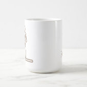 Pose der Bäume, ruhig und fokussiert, Yoga Cool, w Kaffeetasse (Mittel)