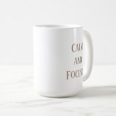 Pose der Bäume, ruhig und fokussiert, Yoga Cool, w Kaffeetasse (VorderseiteRechts)