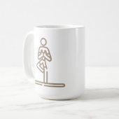 Pose der Bäume, ruhig und fokussiert, Yoga Cool, w Kaffeetasse (Vorderseite Links)