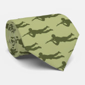 Pose der grünen Armee Men Sniper Krawatte (Gerollt)