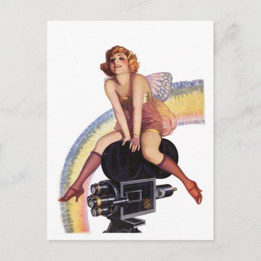 Pose der Kamera mit Bow Postkarte (Vorderseite)