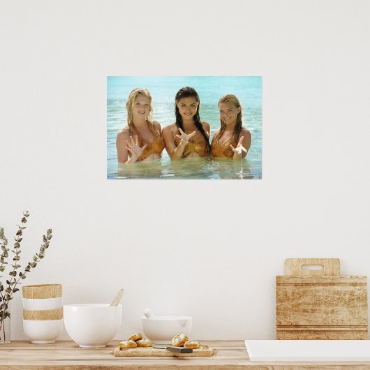 Pose der Wassergruppe Poster (Küche)