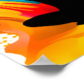 Pose des Gebets Yoga chaotischen Knochen Spirituel Poster (Ecke)