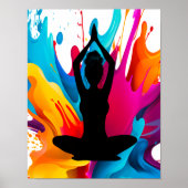 Pose des Gebets Yoga chaotischen Knochen Spirituel Poster (Vorne)