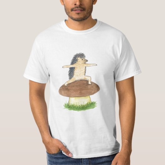 Pose des Igels-Yoga-Kriegers 2 T-Shirt (Vorderseite)