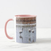 Pose Flamingo Wasserfarbe Tasse (Links)