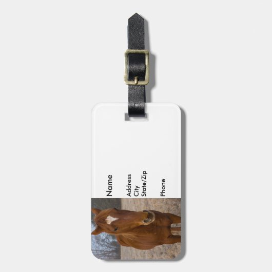 Pose Gepäckanhänger (Vorderseite vertikal)