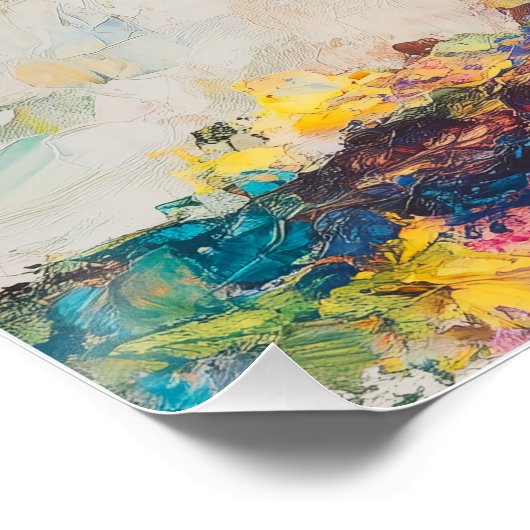 Pose Glossy Poster (Ecke)