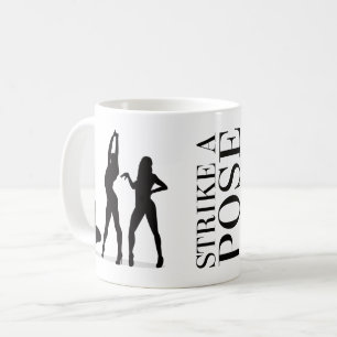 Pose markieren - Vogue - beidseitiges Bild - Kaffeetasse