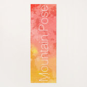 Pose Rote Krieger Pose Wasser Abstrakt Yogamatte (Rückseite)