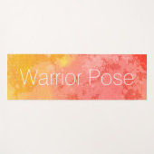 Pose Rote Krieger Pose Wasser Abstrakt Yogamatte (Vorderseite (Horizontal))