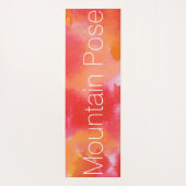 Pose Rote Krieger Pose Wasser Abstrakt Yogamatte (Rückseite)