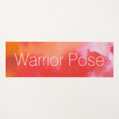 Pose Rote Krieger Pose Wasser Abstrakt Yogamatte (Vorderseite (Horizontal))