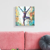Pose Stretched Canvas Print Leinwanddruck (Insitu (Wohnzimmer))