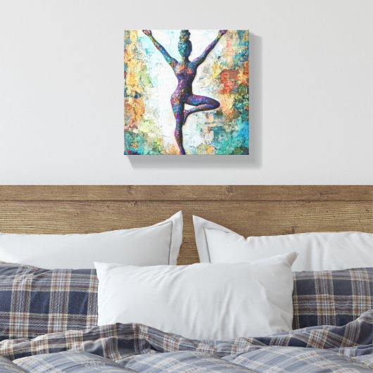 Pose Stretched Canvas Print Leinwanddruck (Insitu (Schlafzimmer))
