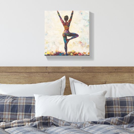 Pose Stretched Canvas Print Leinwanddruck (Insitu (Schlafzimmer))