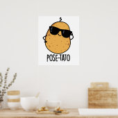 Pose tato Funny Potato Pun Poster (Küche)