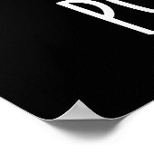 Pose-tato Lustiger Kartoffel-Wortwitz Dunkler Hint Poster (Ecke)