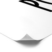 Pose-tato Lustiger Kartoffel-Wortwitz Poster (Ecke)