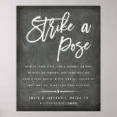 Pose treffen | Hochzeitskabine Foto Poster (Vorne)