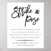 Pose treffen | Hochzeitskabine Foto Poster (Vorne)