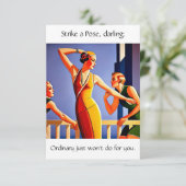 Pose treffen karte (Stehend Vorderseite)