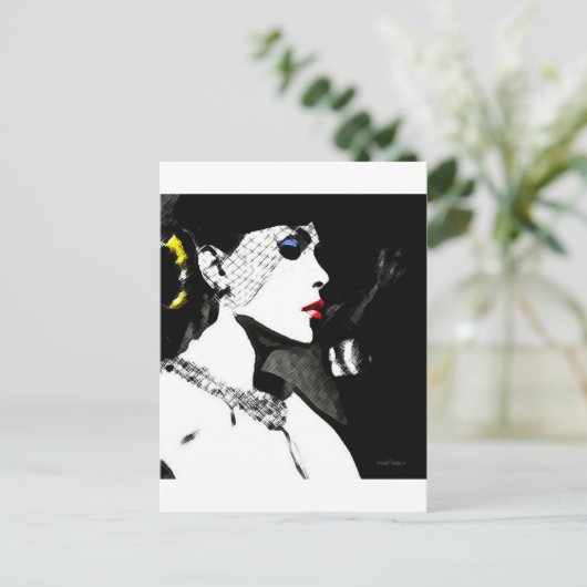 Pose treffen postkarte (Stehend Vorderseite)