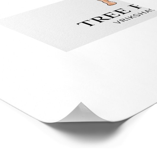 Pose-Yoga-Trainingsfrauen Poster (Ecke)