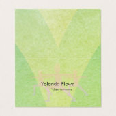 Pose Yoga Visitenkarten (Außenseite Aufgefaltet)