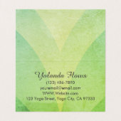 Pose Yoga Visitenkarten (Innenseite Aufgefaltet)