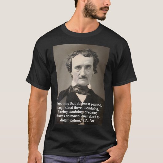 Pose Zitat über Dunkelheit und Träume T-Shirt (Vorderseite)
