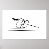 Pose zur Koordinierung von Pilates - Reformer Poster (Vorne)