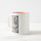 Posed en Pointe Zweifarbige Tasse (Vorderseite Links)