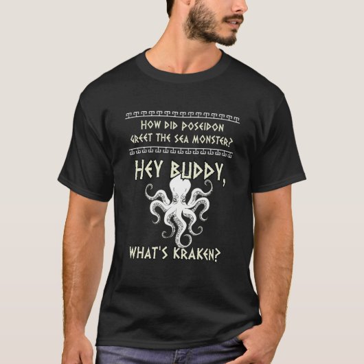 Poseidon and Ancient Greek Mythology Monster Histo T-Shirt (Vorderseite)