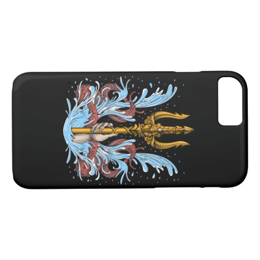 Poseidon Case-Mate iPhone Hülle (Rückseite (Horizontal))