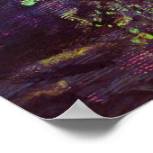 Poseidon Fine Art Pointillism Abstrakt Print Poster (Ecke)