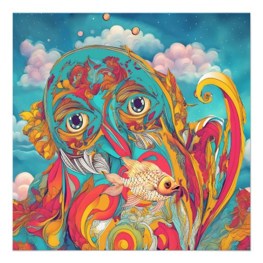 Poseidon Fotodruck (Vorne)