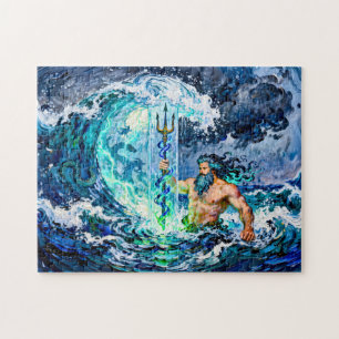 Poseidon Gott des Meeres Puzzle
