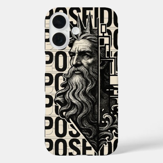 Poseidon | Grieche-Telefonabdeckung Case-Mate iPhone Hülle (Rückseite)