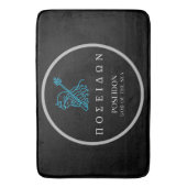 Poseidon Griechischer Gott der Seestreitdner Desig Badematte (Vorderseite Vertikal)