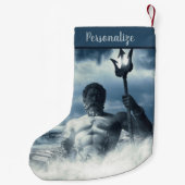 Poseidon Griechischer Gott Mythologie Weihnachtsfe Kleiner Weihnachtsstrumpf (Rückseite)