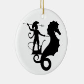 Poseidon, griechisches Reliefdesign Keramikornament (Rechts)