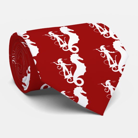 Poseidon, griechisches Reliefdesign Krawatte (Gerollt)