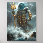Poseidon, Herr der Tiefe - göttlicher Sturm Poster (Vorne)