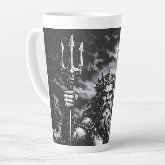 Poseidon — Herr der Tiefe von BurnsInHell Milchtasse (Linke Ecke)