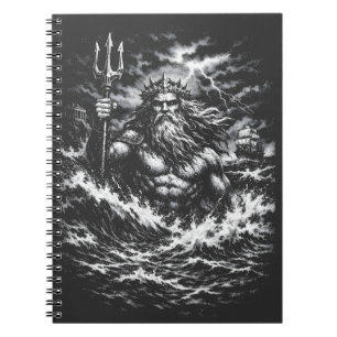 Poseidon — Herr der Tiefe von BurnsInHell Notizblock