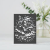Poseidon — Herr der Tiefe von BurnsInHell Postkarte (Stehend Vorderseite)