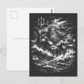 Poseidon — Herr der Tiefe von BurnsInHell Postkarte (Vorne/Hinten)