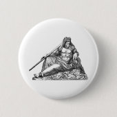Poseidon Neptune griechisch, Percy Jackson, athena Button (Vorderseite)