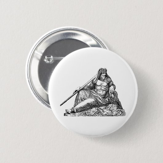 Poseidon Neptune griechisch, Percy Jackson, athena Button (Vorne & Hinten)